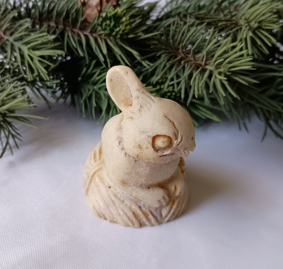 RARE Hand Carved Soapstone Rabbit Figurine Vintage - Etsy