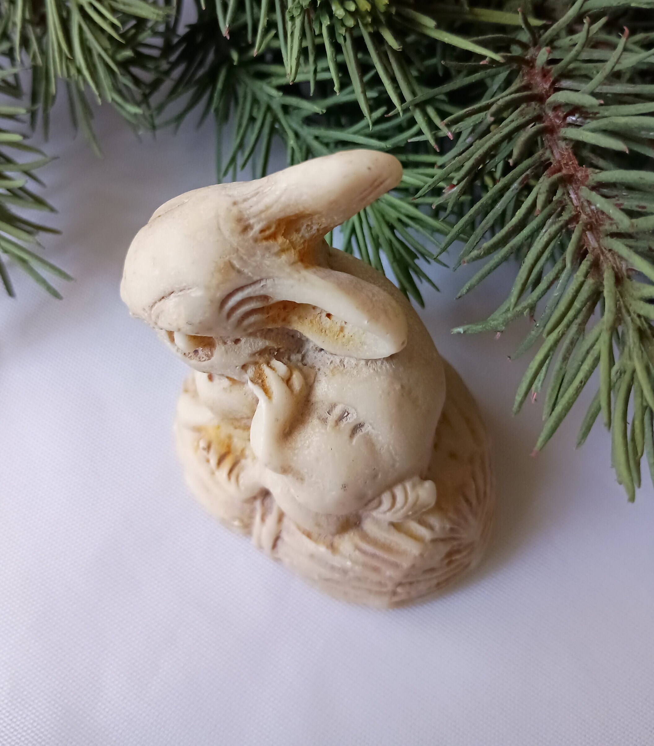 RARE Hand Carved Soapstone Rabbit Figurine Vintage - Etsy