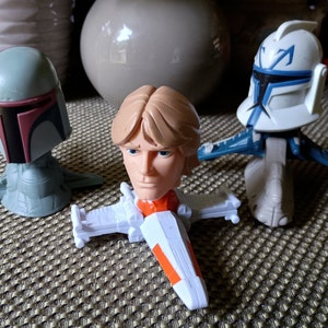 Set of 3 Clone Wars Bobble Head McDonald&#39;s Happy Meal Toys 2008
