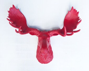 mounted moose head etsy