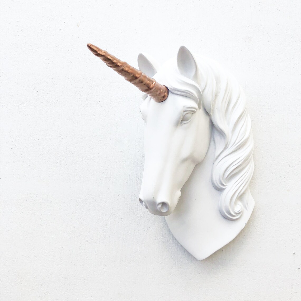 ANY COLOR Unicorn Head Wall Mount // Faux Taxidermy // Unique Etsy