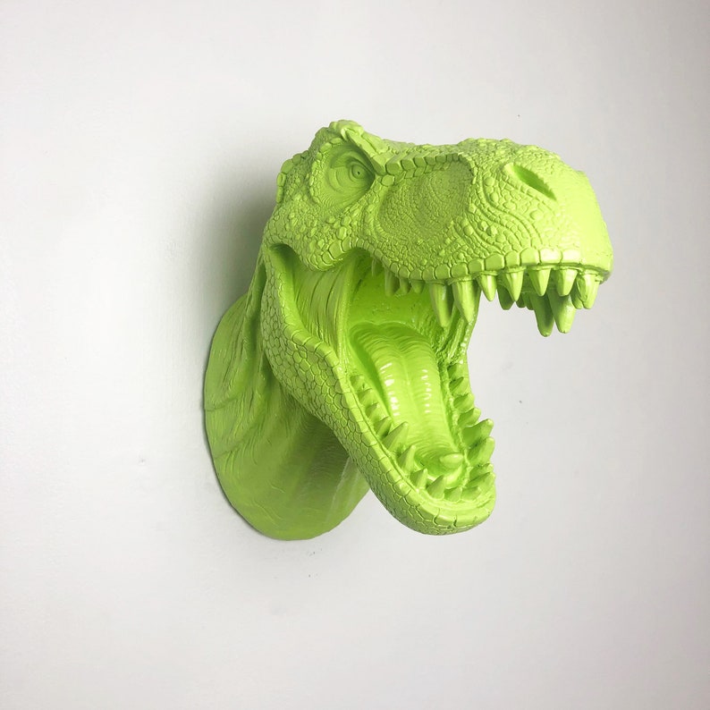 wall mounted t rex head