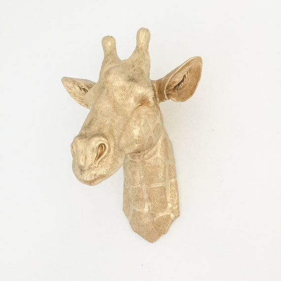 Any Color Resin Giraffe Head Wall Mount Faux Taxidermy Etsy