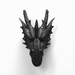 ANY COLOR or BLACK Dragon Head Wall Mount | Faux Taxidermy by Wild Wall | Gothic | Game Room | Man Cave | Dungeons Dragons | Fantasy Decor 