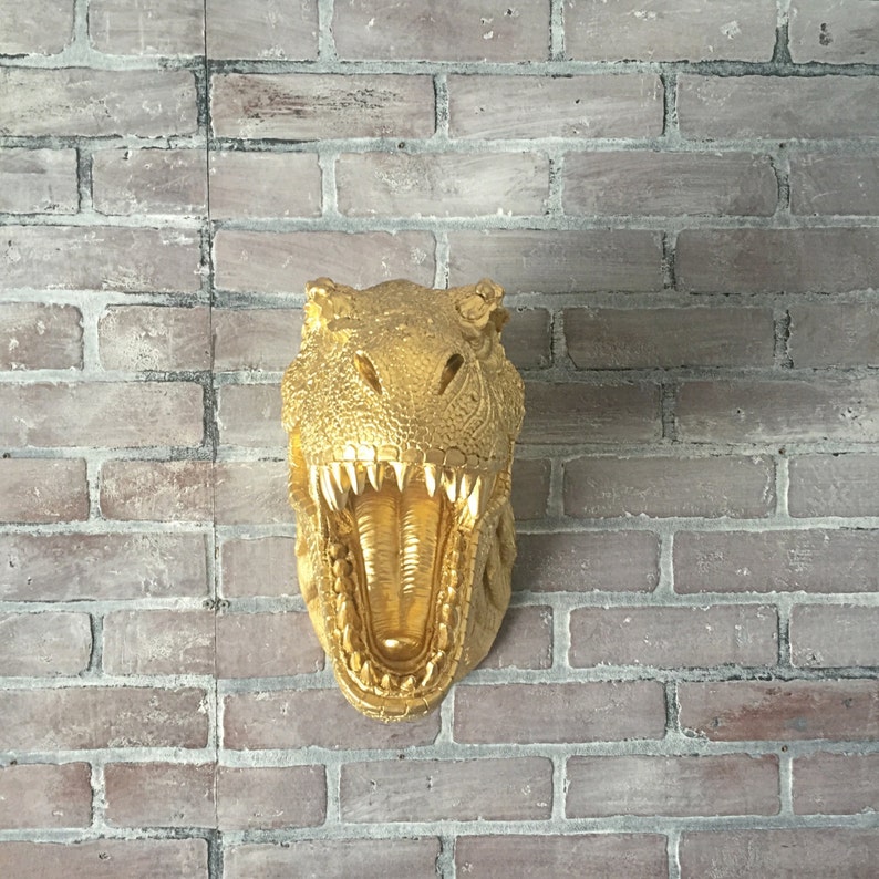 wall mounted t rex head