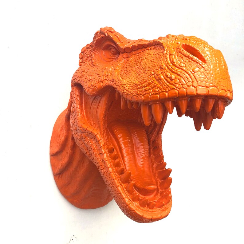 wall mounted t rex head