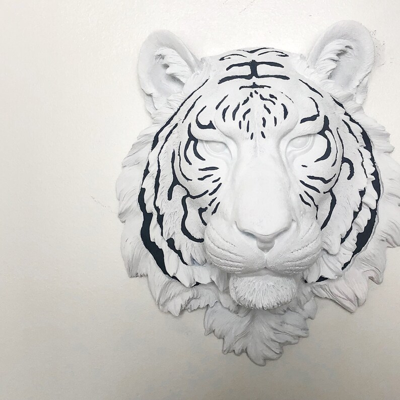 ANY COLOR Large Tiger Head Wall Mount Faux Taxidermy Etsy