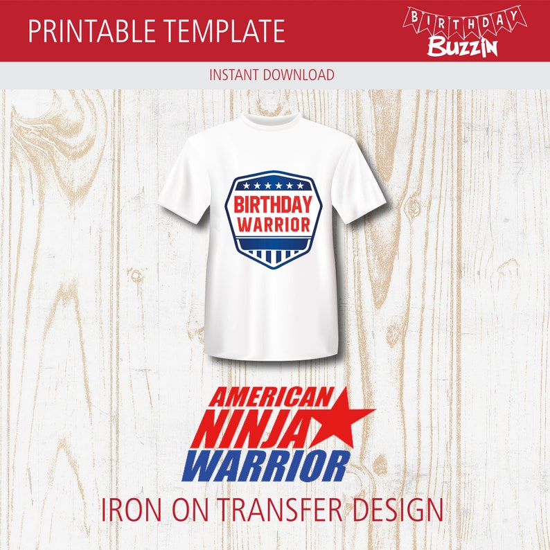 American Ninja Warrior Birthday Party Printables Pack - Etsy