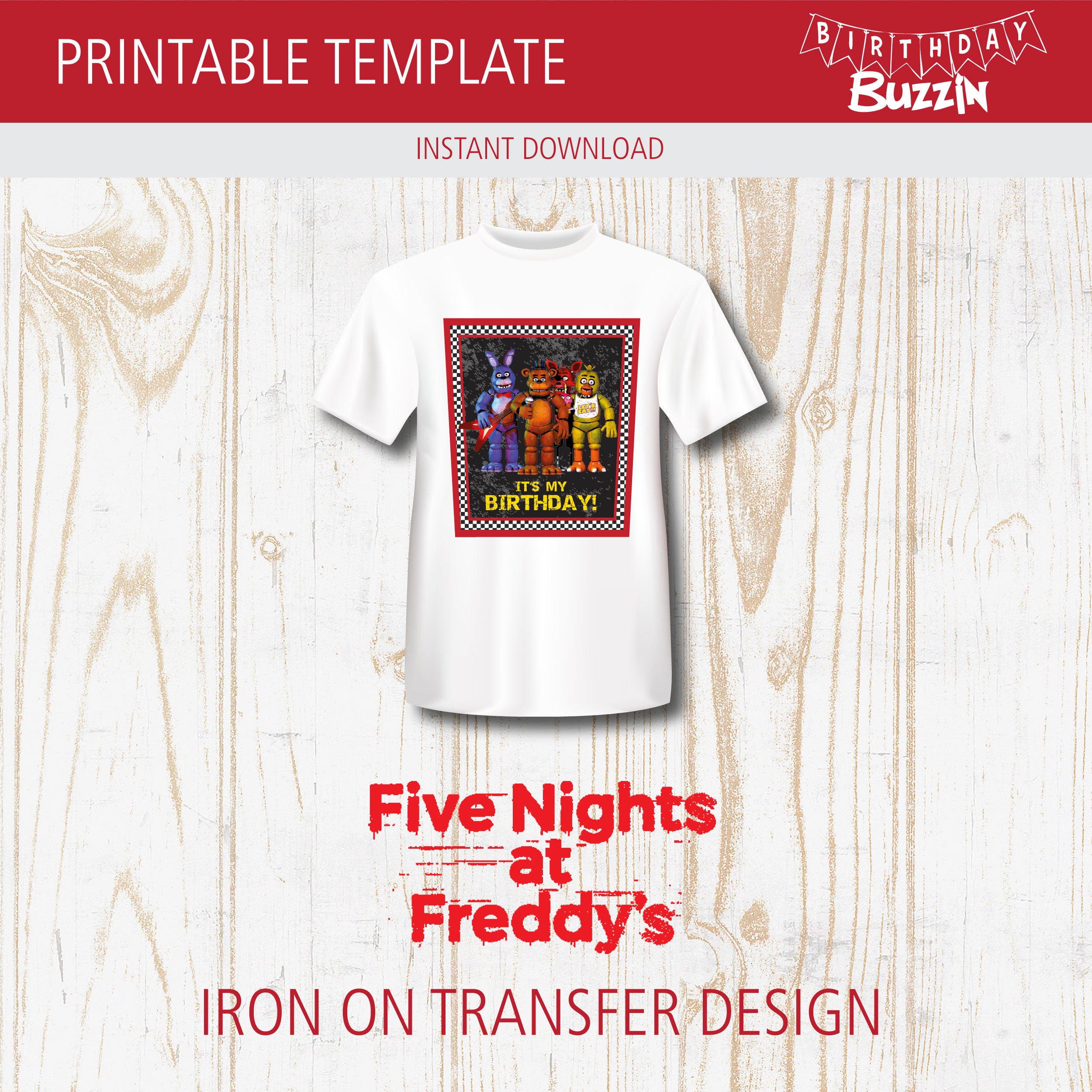 Five Nights at Freddy's Birthday Party Printables Pack - Etsy