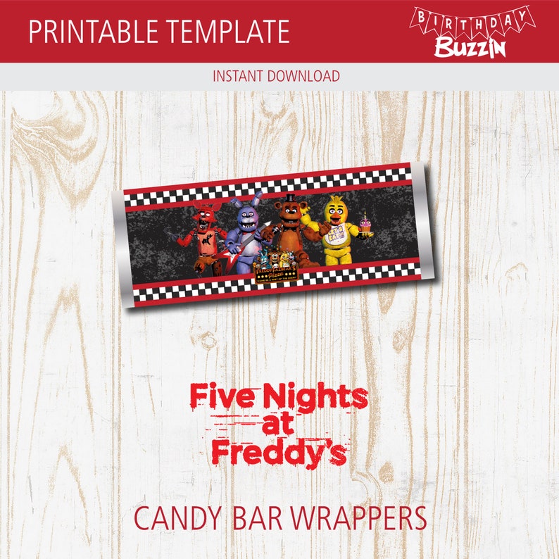 Five Nights at Freddy's Birthday Party Printables Pack - Etsy Canada