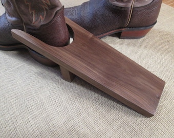 Custom Walnut Handmade Boot Jack Accessory to remove Cowboy boots, Handmade Gift Boot Remover, Perfect Gift Boot