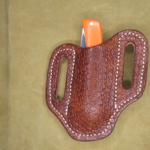 Etui pour couteaux pliant, fait main pour Buck 112 et étui Sodbuster, Jr Sod Buster Jr Style étuis pour couteaux de chasse de poche pour hommes ou femmes.