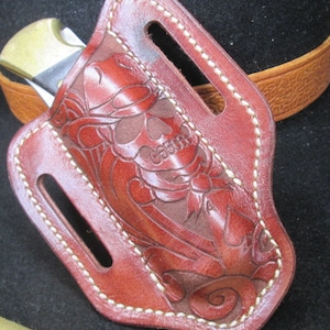 Etui pour couteaux pliant usiné, fait main pour Buck 110 et étui Sodbuster, étuis pour couteaux de poche de style Sod Buster pour hommes ou femmes.