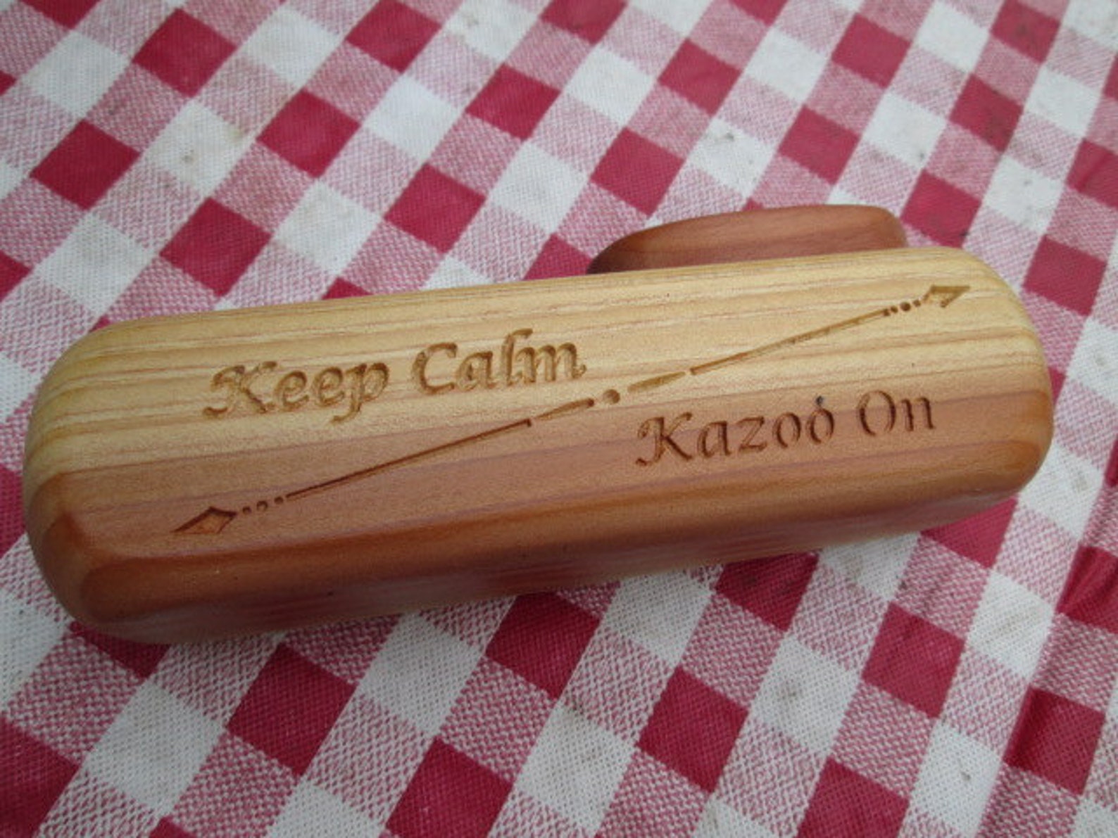 Handmade Wooden Kazoo Keep Calm Kazoo on is A Great Gift for Etsy