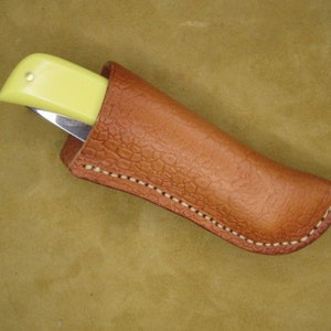 Etui à couteaux pliant, fait main pour étui Sodbuster, étuis pour couteaux de chasse de poche de style Sod Buster pour hommes ou femmes.