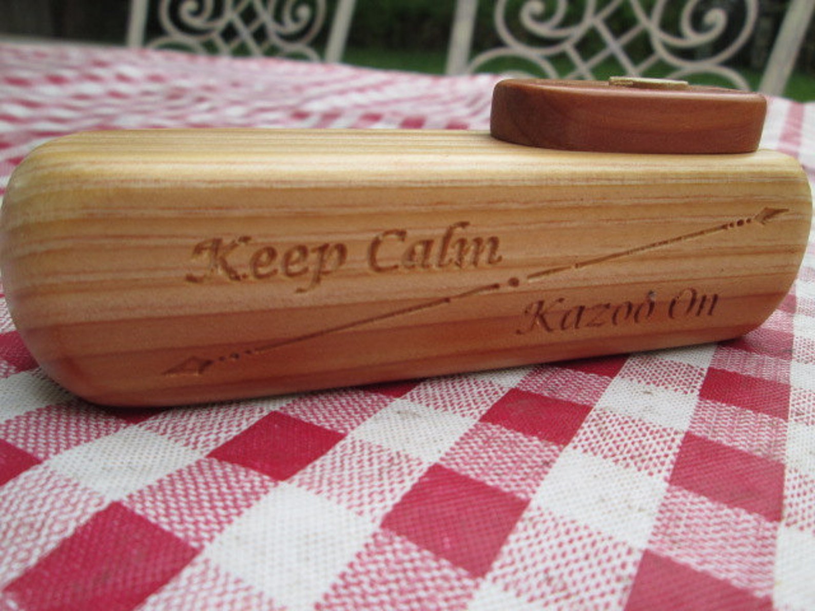 Handmade Wooden Kazoo Keep Calm Kazoo on is A Great Gift for Etsy