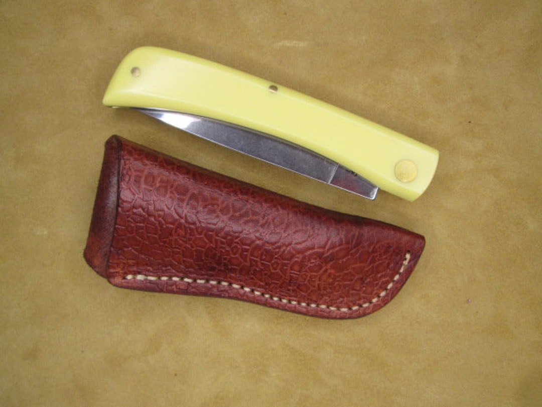 Folding Knife Sheath, Handmade for Case Sodbuster, Sod Buster Style