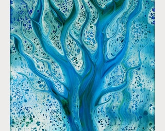 Baum der Tiefe Kunst Druck
