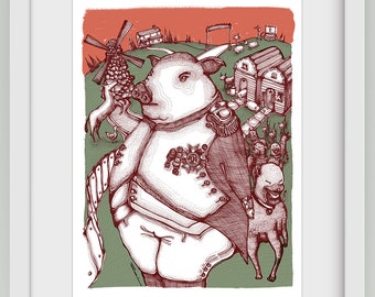 The Animal Farm - digital art print