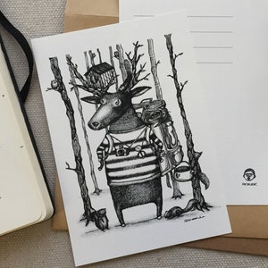 Verloren im Wald - digitaler Kunstdruck
