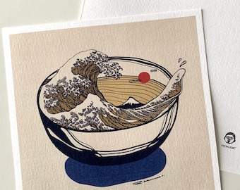 The Great Ramen of Japan - digital art print with AR