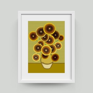 The Sun Flower- digital art print