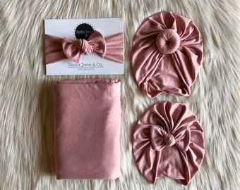 baby turban with matching outfit