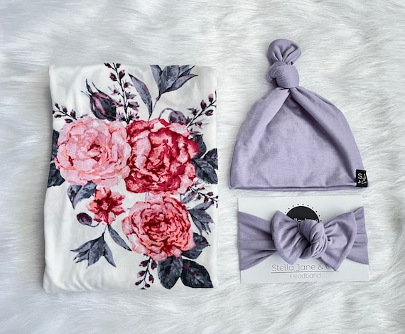 Purple swaddle set hotsell
