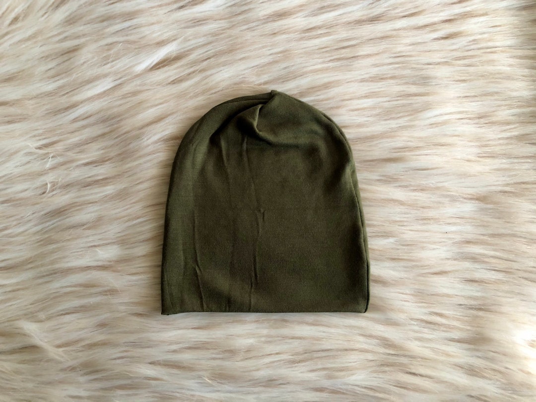Slouchy Beanie in Jayden Olive Green Baby Boy Gift Kids Etsy UK