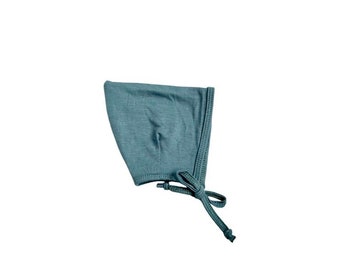 Light Blue Baby Bonnet: 'Luke' Pixie Hat