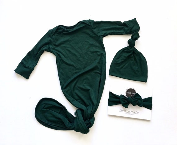 dark green baby clothes