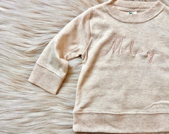 Personalized Baby embroidered shirt, Baby name shirt, monogrammed baby, baby girl shirt,  Baby Gift, Baby girl clothes ,custom baby shirt