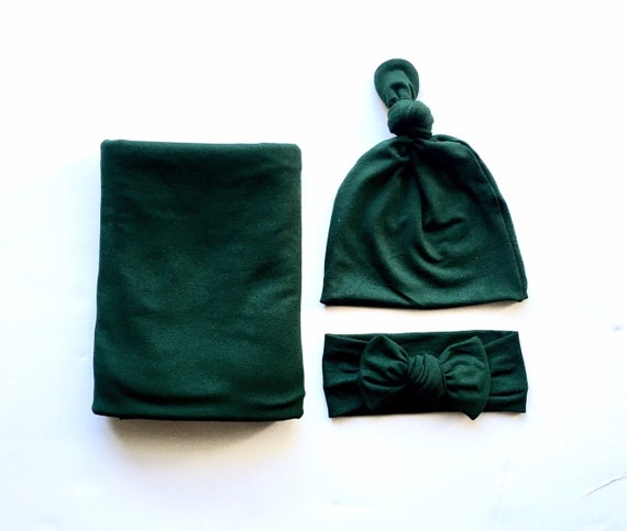 hunter green swaddle