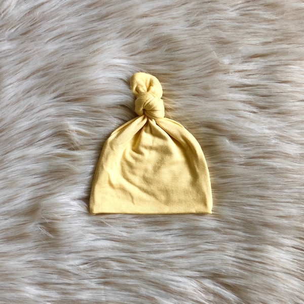 Yellow Baby Hat Etsy