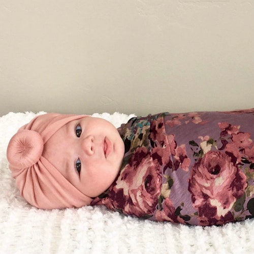 purple swaddle set