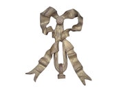 Substantial French Ormolu Metal Fragment with Bow