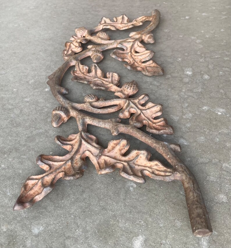 Old Decorative Cast Iron Art Element Etsy 