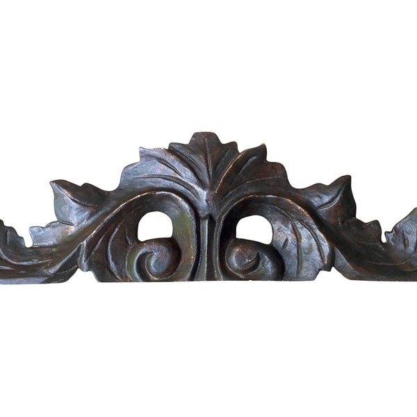 Old Hand Carved Wooden Salvaged Pediment (THREE Now Available.  Each Pediment Sold Separately.)