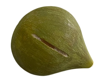 Vintage Italian Hand-Carved Stone Fruit (Fig)