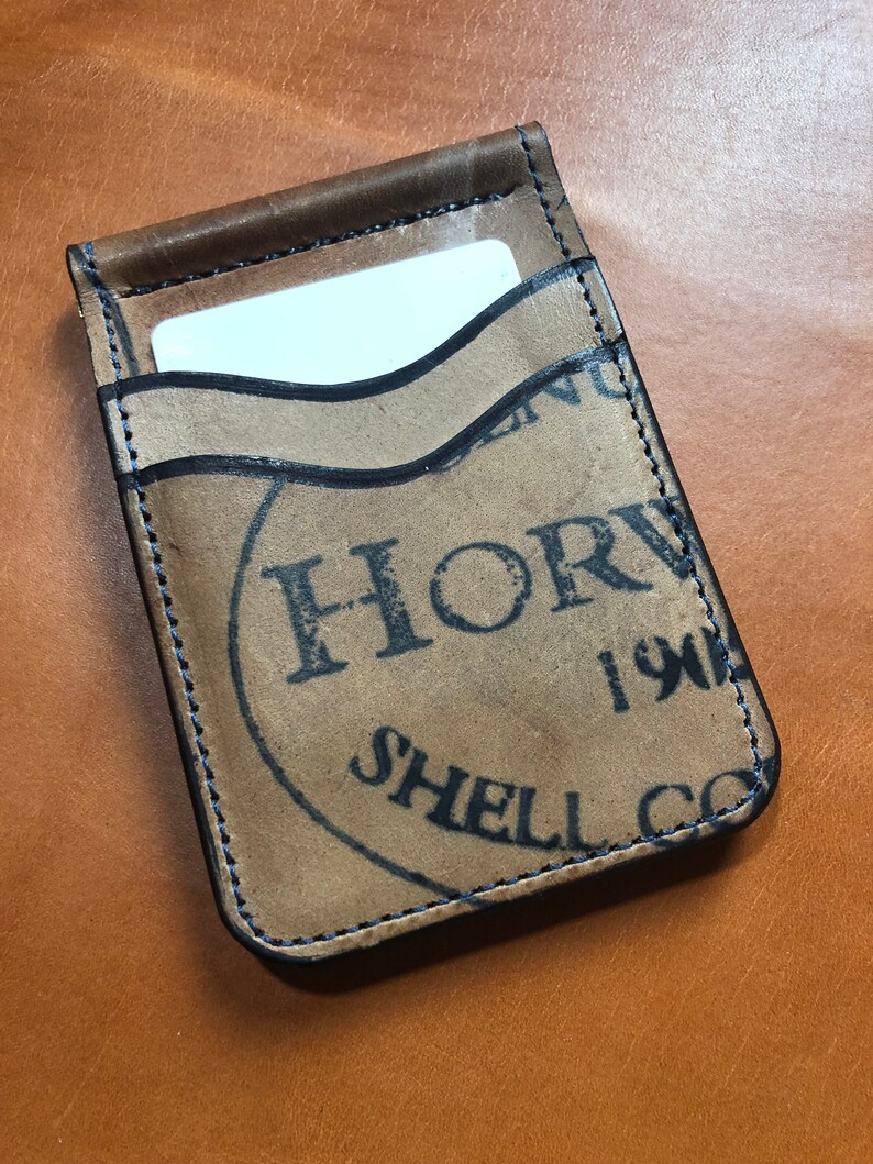 Horween Leather Money Clip Money Clip Real Leather Money Etsy - image 0