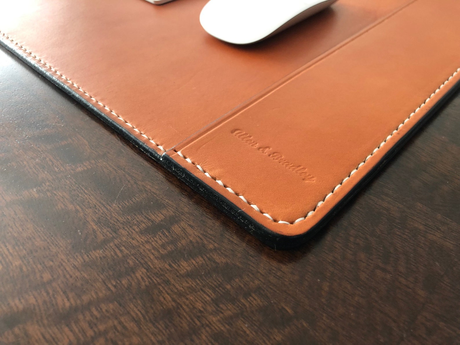 Leather Desk Pad Desk Pad Calendar Office Desk Pad Etsy