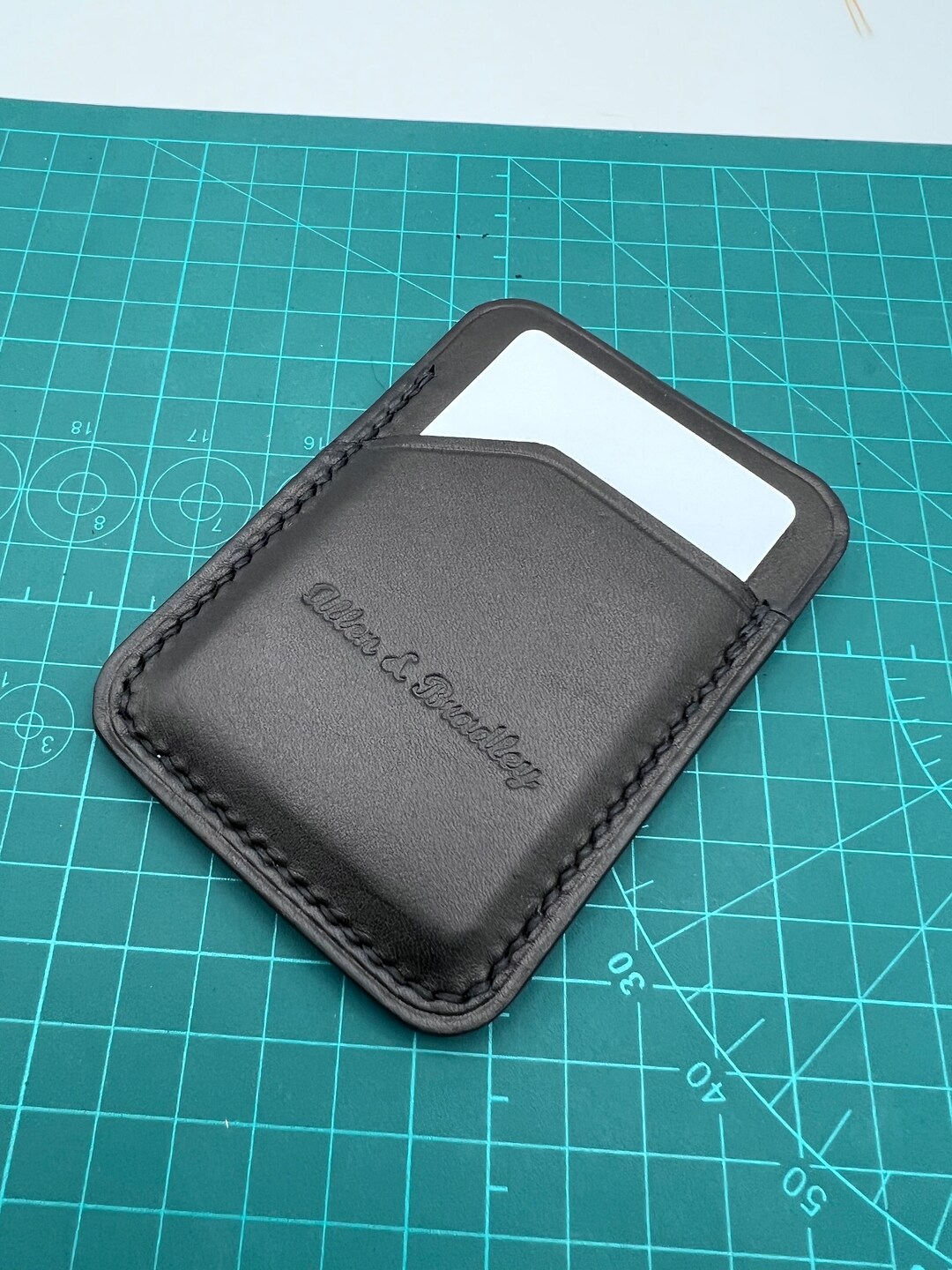 Ultra Minimalist Card Wallet Etsy