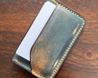 Shell Cordovan minimalist card wallet