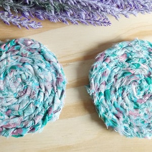 Braided car coasters, small coasters, car accessories, car organization, sewn gifts