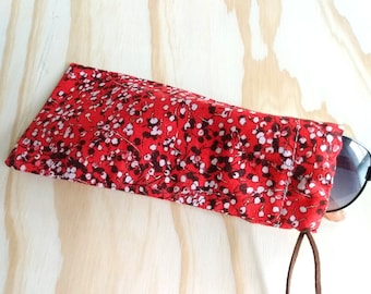 Sunglasses pouch, soft eyeglasses case, purse organization, handmade gifts