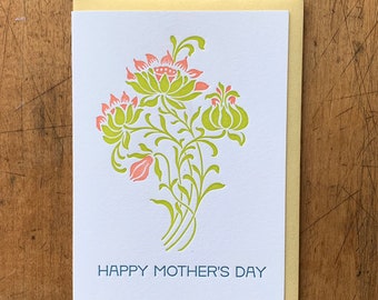 Happy Mother's Day Deco - Letterpress Mom Card