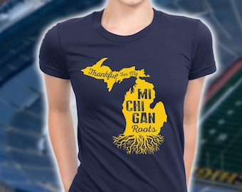 Michigan Roots Shirt - Thankful For My Michigan Roots T shirt, Michigan Pride Shirt