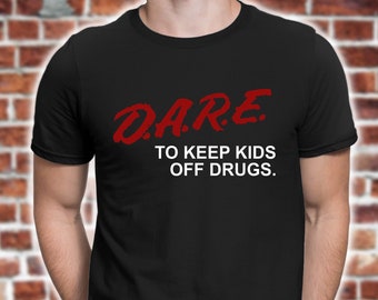 DARE Shirt | retro D.A.R.E. shirt | 90s vintage style dare t shirt | DARE long sleeve shirt | d.a.r.e. long sleeve tee