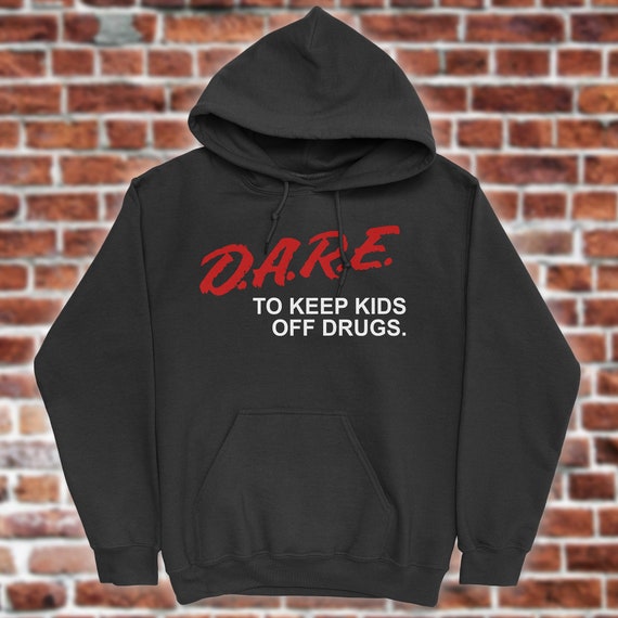 DARE Hooded Sweatshirt Hoodie Retro D.A.R.E. Shirt 90s Vintage