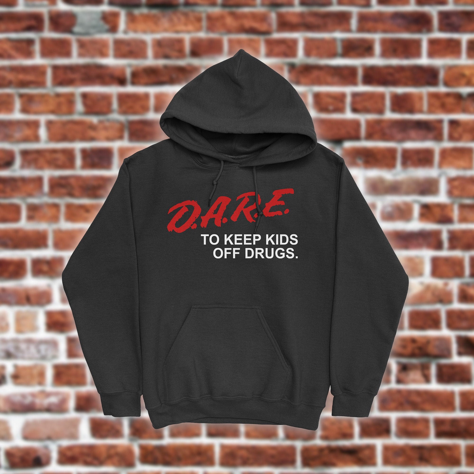 DARE Hooded Sweatshirt Hoodie Retro D.A.R.E. Shirt 90s Vintage Style Dare Sweatshirt DARE Crewneck Sweatshirt Etsy
